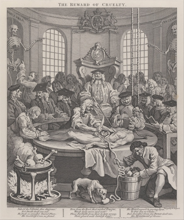 William Hogarth's "The Fourth Stage of Cruelty", 1751. Credit: Wikimedia.